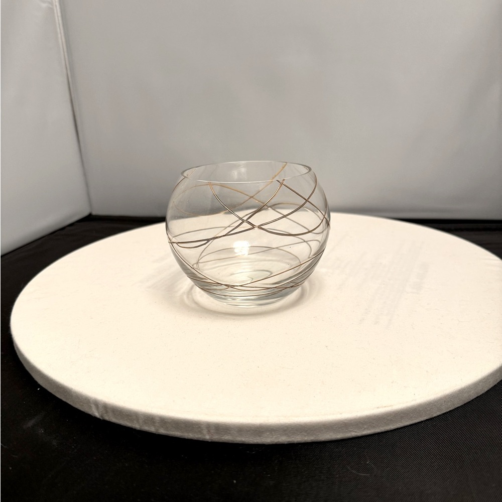 Partylite Calypso Gold tealight candle holder